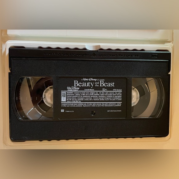 Very Rare Vintage 1992 Disney Beauty and the Beast VHS Black Diamond Classic - Picture 4 of 5